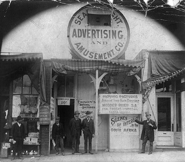 Undated photo of the Searchlight Theatre in Seattle. (Courtesy Library of Congress)