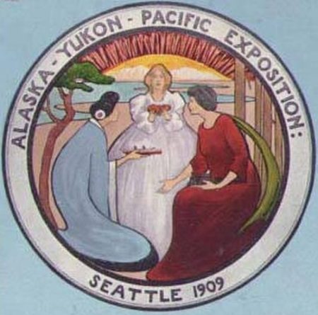 Emblem for the 1909 Alaska-Yukon-Pacific Exhibition.