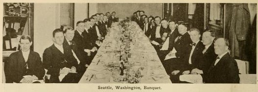 Seattle banquet for F.H. Richardson. (Moving Picture World, 16 June 1917, Page 1764)