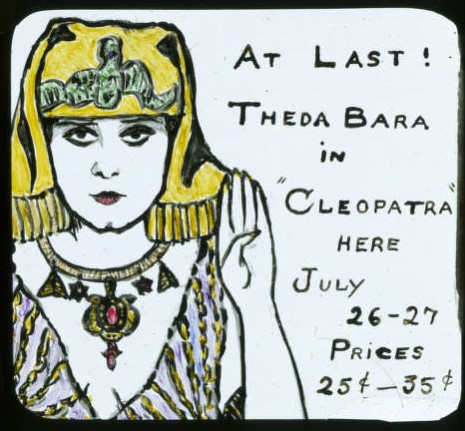 Homemade advertising slide from the Dream Theatre in Sedro-Woolley, ca. 1918. (Courtesy Sedro-Woolley Museum)
