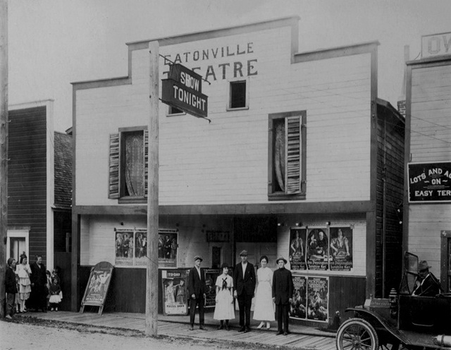Undated photo of the Eatonville Theatre in rural Pierce County. (Courtesy Cinema Treasures website)