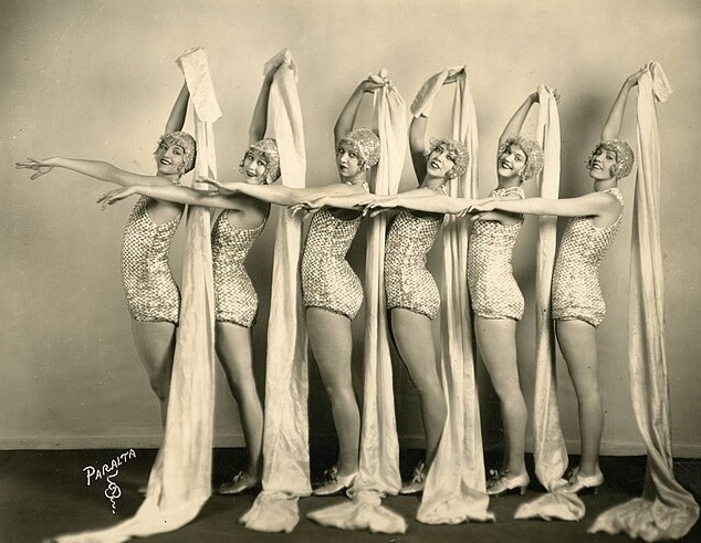 Chorus girls in a Fanchon and Marco stage show, ca. 1928. (Photo by Paralta Studios)