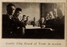 The Seattle Film Board of Trade in session, 1923 (Motion Picture News, 14 April 1923, Page 1800)