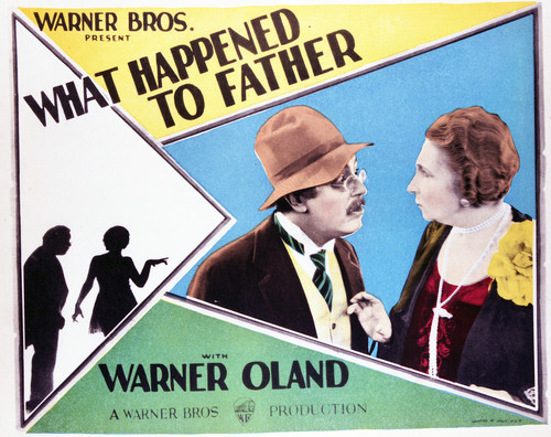 Lobby card for Warner Bros. 1927 release "What Happened to Father."