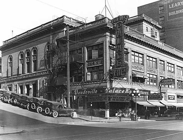 Seattle's Palace Hip Theatre, 13 April 1921. (Courtesy Museum of History and Industry, Image No. 1983.10.2110.2)