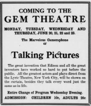 The Cameraphone plays Wenatchee, June 1910. (Wenatchee Daily World, 20 June 1910, Page 8)