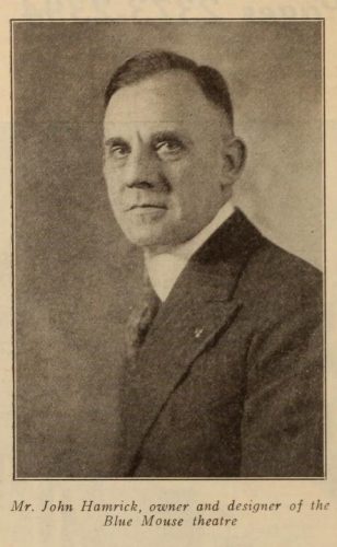 Seattle Exhibitor John Hamrick, 1921. (Motion Picture News, 2 April 1921, Page 2374)