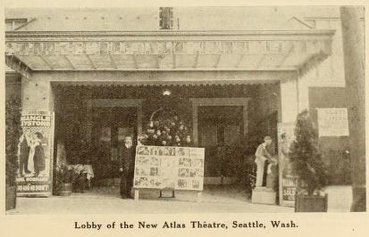 The new Atlas Theatre, Seattle, 1918. (Moving Picture World, 14 December 1918, Page 1225)