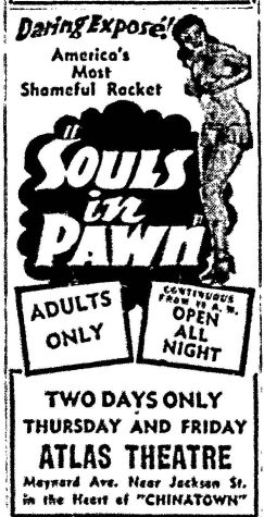 The Atlas on its downward programming slide, 1942. (Seattle Post-Intelligencer, 19 February 1942, Page 7)