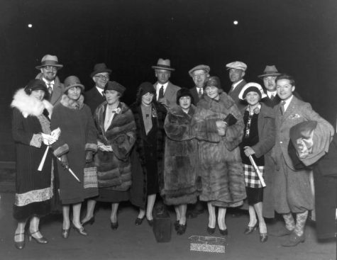 "Totem" cast at Union Depot, Tacoma, on March 5, 1926. (Courtesy Tacoma Public Library, General Photograph Collection G36.1-209)