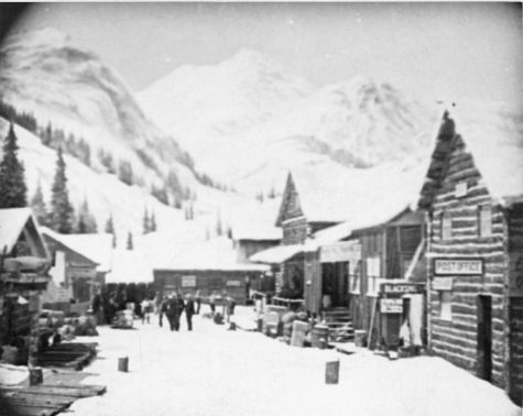Glass shot taken on Weaver Studio grounds for "Raw Country" set. (Courtesy Tacoma Public Library, General Photograph Collection LANCE-043)