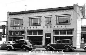 The B.F. Shearer Company building on Seattle's Film Row, 1937. (Courtesy Puget Sound Regional Archives)