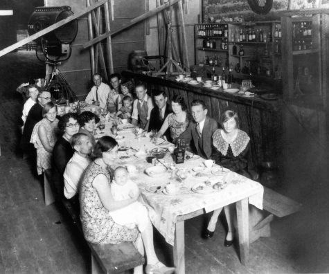 Undated photo of Weaver studio employees enjoying a communal meal. (Courtesy Team Totem)