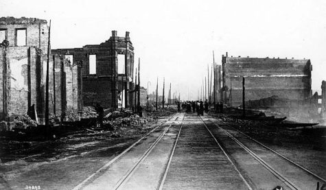 After the Seattle Fire, June 6, 1889. (Photo by Asahel Curtis, courtesy University of Washington Special Collections, Order No. CUR1320)