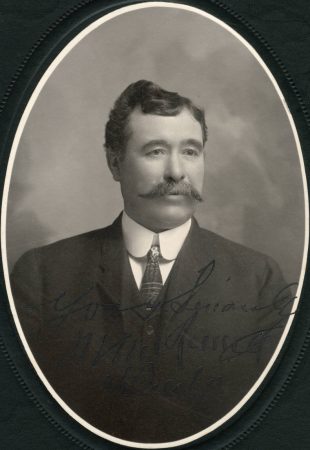 Seattle theatrical manager William M. Russell, ca. 1894. (Courtesy University of Washington Special Collections, Order No. JWS12848)