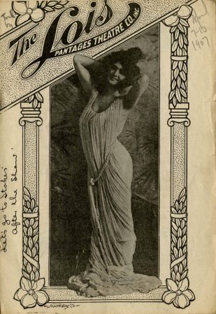 Lois Theatre program, week of April 7, 1907. (Courtesy University of Washington Special Collections, Digital ID No. PAM0592)