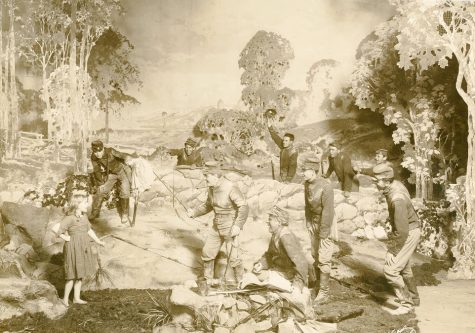 Mary Miles Minter, bottom left, in a scene from "The Littlest Rebel," ca. 1912. (Courtesy University of Washington Special Collections, Order No. 23288)