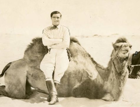 Tom Mix, ca. 1923. His famous steed, Tony the Wonder Horse, has looked better. (Courtesy University of Washington Special Collections, Order No. JWS25624)
