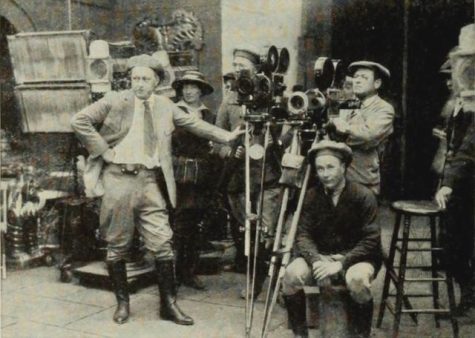 Cecil B. DeMille at work, ca. 1922.