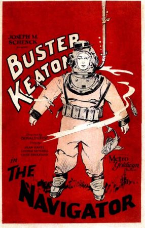 Film poster for Buster Keaton's "The Navigator" (MGM, 1924).