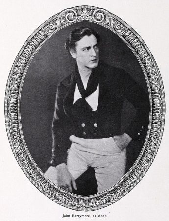 John Barrymore as Captain Ahab in "The Sea Beast" (Warner Bros., 1925), a screen adaptation of "Moby Dick."