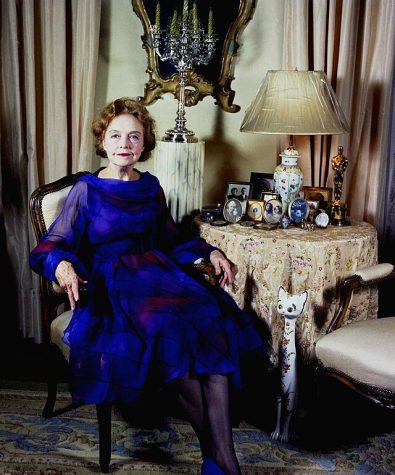 Lillian Gish in her New York apartment, ca, 1973.
