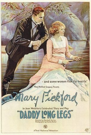 Poster for the Neilan-directed film "Daddy Long Legs," (First National, 1919), a hit for actress Mary Pickford.