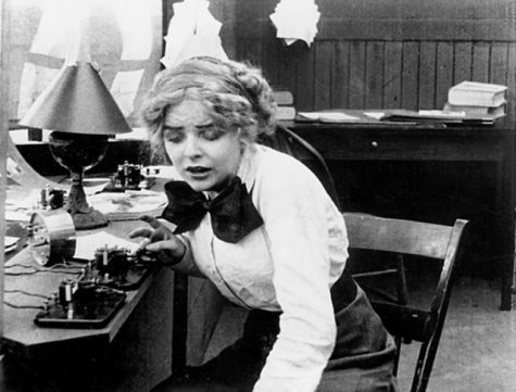 Blanche Sweet in the D.W. Griffith-directed "The Lonedale Operator" (Biograph, 1911).