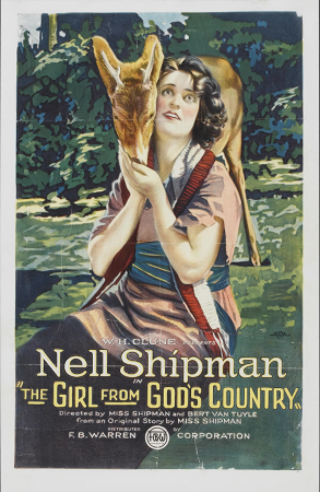 Film poster for "The Girl from God's Country" (Nell Shipman Productions, 1921).