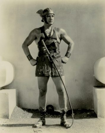 Francis X. Bushman as Messala in "Ben Hur" (MGM, 1925).