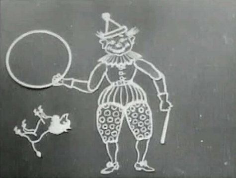 Image from "Humorous Phases of Funny Faces" (Vitagraph, 1906), animated by J. Stuart Blackton.